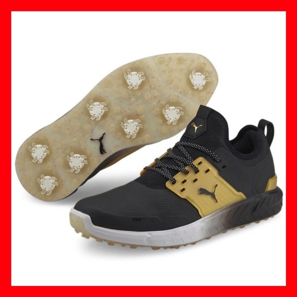 Puma Ignite Articulate Gold Golf Shoes 377226 01 RARE Mens Size 13 NO BOX LID
